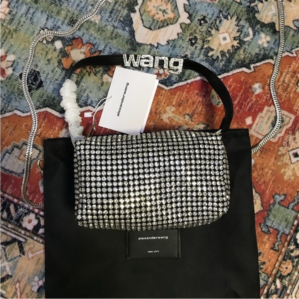 Alexander Wang Black and Silver Shoulder Bag